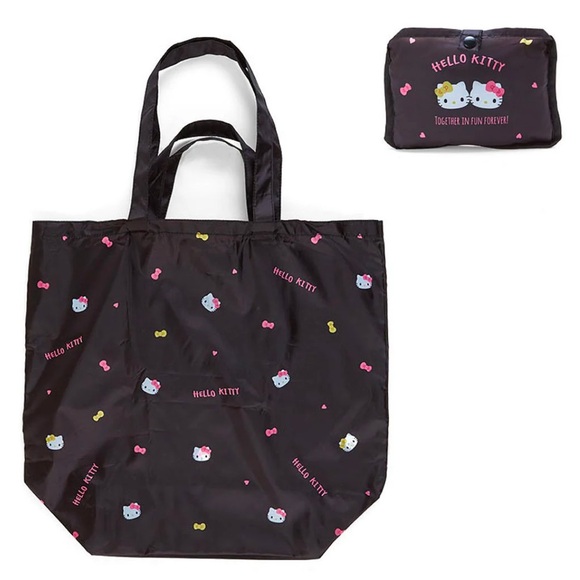 Hello Kitty Sanrio Characters Printed Reusable Eco Friendly Shopping Bag Tote - Picture 1 of 8